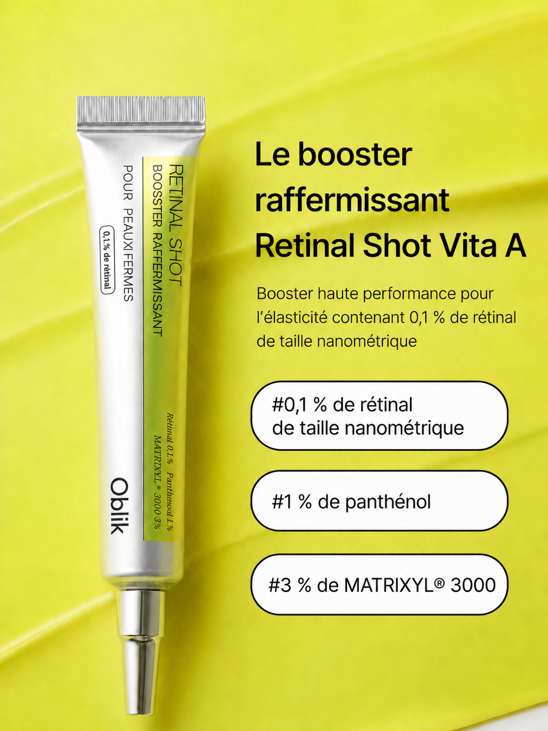 OBLIK RETINAL SHOT - Rides • Pores visibles • Teint terne